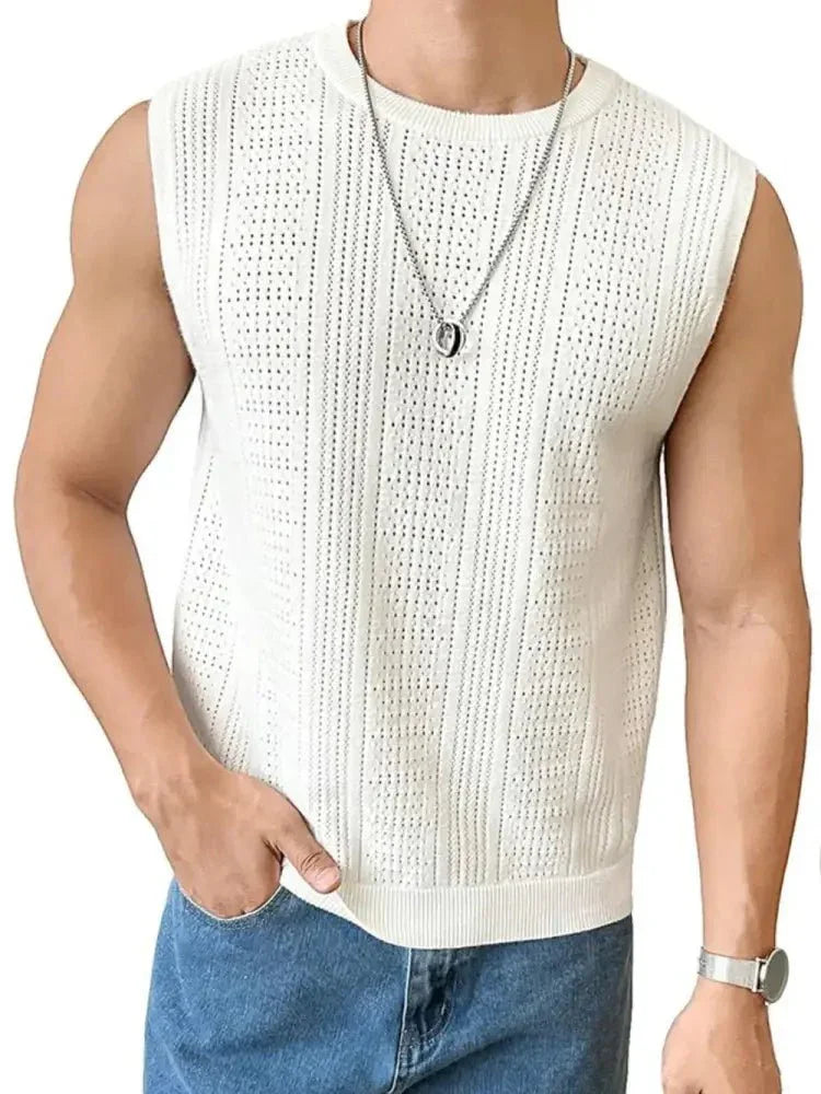 Men's Full Size Eyelet Round Neck Tank Plus Size - Update AvenueTrendsi100400644215555100400644215555ee287147 - 654b - 4a48 - b7d7 - 81de0de67f37 - MaxWhite