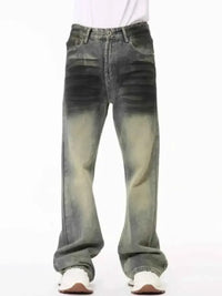 Men's Full Size Fade Loose Fit Jeans Plus Size