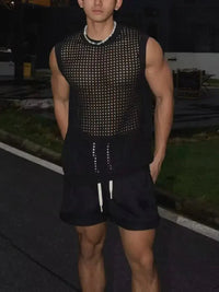 Men's Full Size Hollow Out Round Neck Tank Plus Size - Update AvenueTrendsi10040044658512510040044658512510629066d70d4c6aa22a8e9557190db6 - Max - OriginWhite