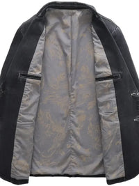 Men's Full Size Lapel Collar Long Sleeve Blazer Plus Size