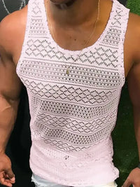 Men's Full Size Openwork Round Neck Tank Plus Size - Update AvenueTrendsi10040046741569410040046741569453928102 - e75b - 4fbe - 8831 - 662a20fa5513 - MaxBlush Pink