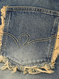 Men's Full Size Raw Hem Wide Leg Jeans Plus Size
