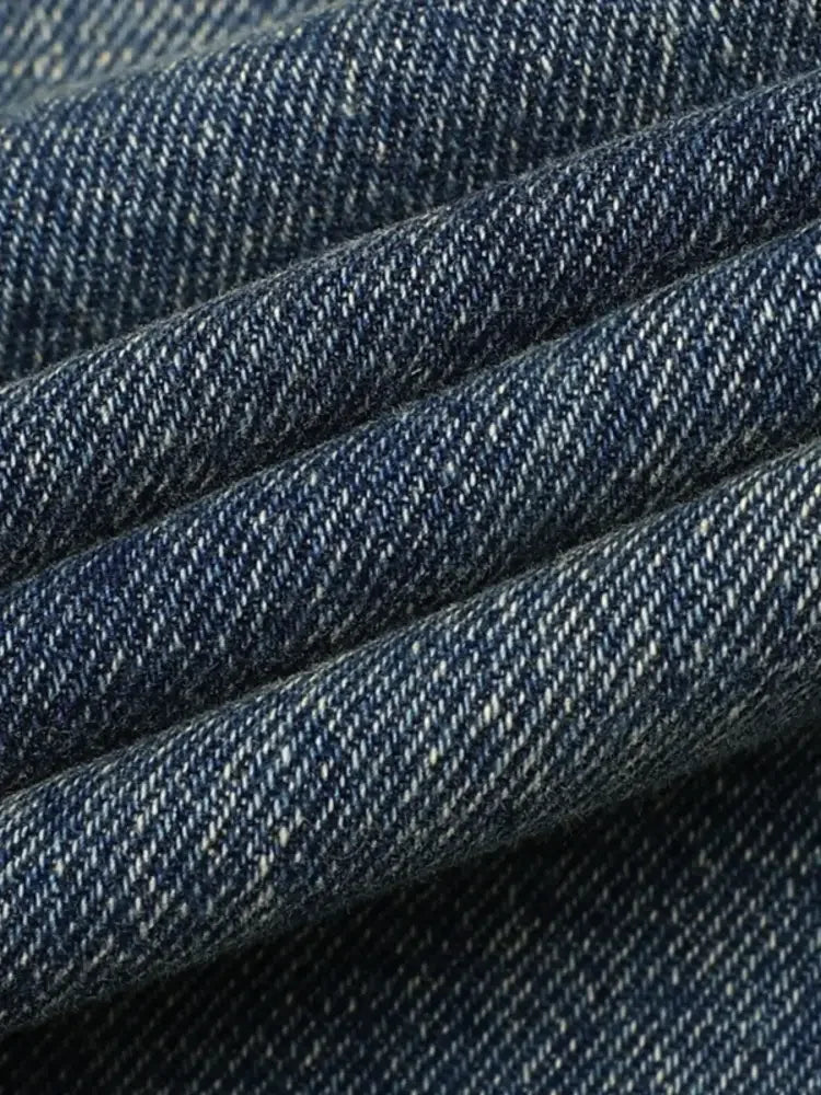 Men's Full Size Raw Hem Wide Leg Jeans Plus Size