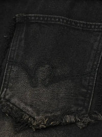 Men's Full Size Raw Hem Wide Leg Jeans Plus Size