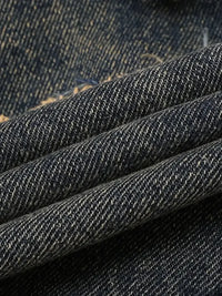 Men's Full Size Raw Hem Wide Leg Jeans Plus Size