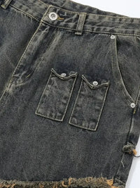 Men's Full Size Raw Hem Wide Leg Jeans Plus Size