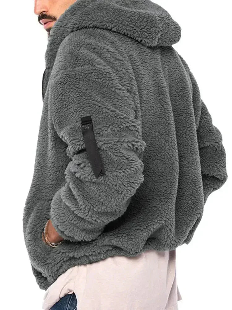 Men's Full Size Sherpa Fleece Hooded Zip - Up Jacket Plus Size - Update AvenueMen's OuterwearTrendsi100400393974585100400393974585Men's Full Size Sherpa Fleece Hooded Zip - Up Jacket Plus SizeDark Gray