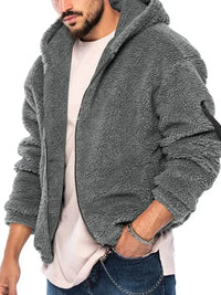 Men's Full Size Sherpa Fleece Hooded Zip - Up Jacket Plus Size - Update AvenueMen's OuterwearTrendsi100400393974585100400393974585Men's Full Size Sherpa Fleece Hooded Zip - Up Jacket Plus SizeDark Gray