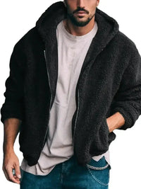 Men's Full Size Sherpa Fleece Hooded Zip - Up Jacket Plus Size - Update AvenueMen's OuterwearTrendsi100400393975526100400393975526Men's Full Size Sherpa Fleece Hooded Zip - Up Jacket Plus SizeBlack