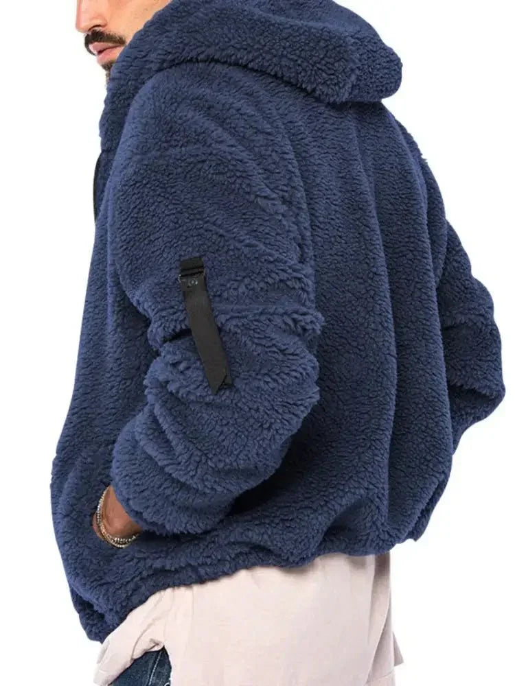 Men's Full Size Sherpa Fleece Hooded Zip - Up Jacket Plus Size - Update AvenueMen's OuterwearTrendsi100400393977585100400393977585Men's Full Size Sherpa Fleece Hooded Zip - Up Jacket Plus SizeNavy Blue