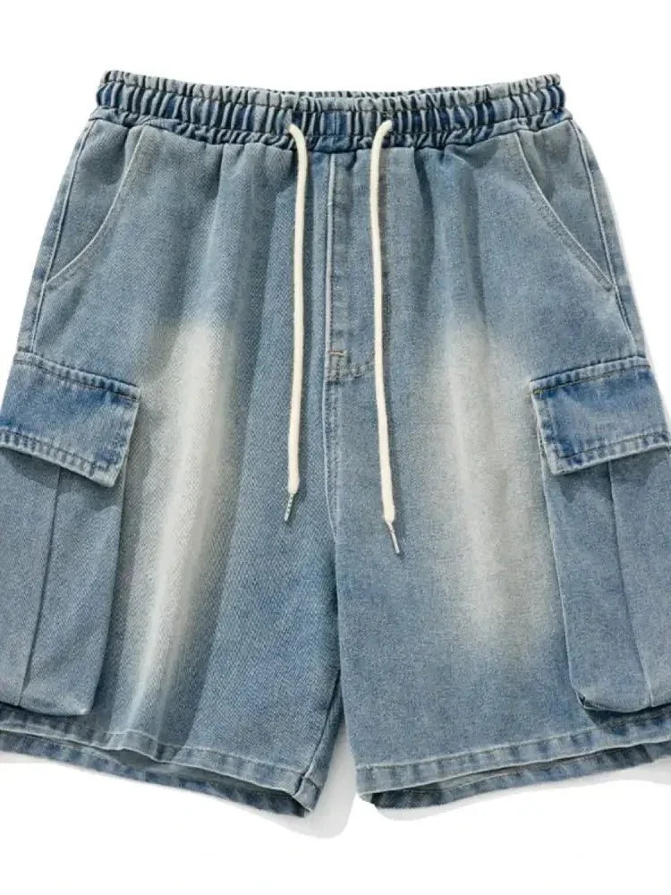 Men's Full Size Washed Cargo Denim Shorts Plus Size - Update AvenueTrendsi100400408397588100400408397588Men's Full Size Washed Cargo Denim Shorts Plus SizeMedium