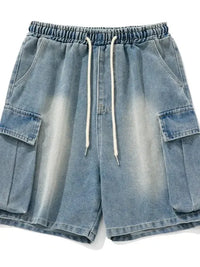 Men's Full Size Washed Cargo Denim Shorts Plus Size - Update AvenueTrendsi100400408397588100400408397588Men's Full Size Washed Cargo Denim Shorts Plus SizeMedium