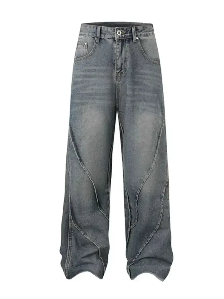 Men's Full Size Wide Leg Jeans Plus Size