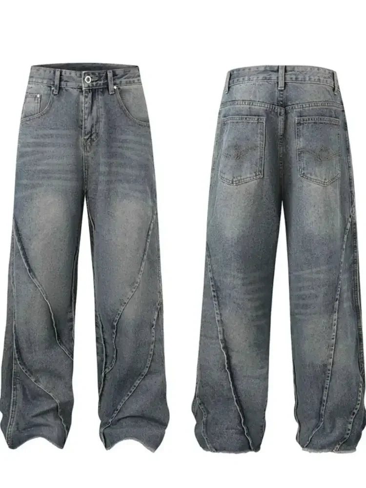 Men's Full Size Wide Leg Jeans Plus Size