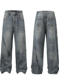 Men's Full Size Wide Leg Jeans Plus Size