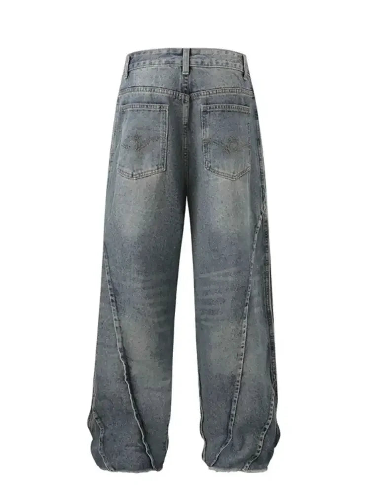 Men's Full Size Wide Leg Jeans Plus Size