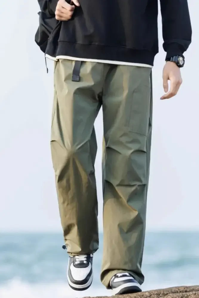 Men's Full Size Wide Leg Pants Plus Size
