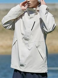 Men's Full Size Zip Up Long Sleeve Hooded Jacket Plus Size