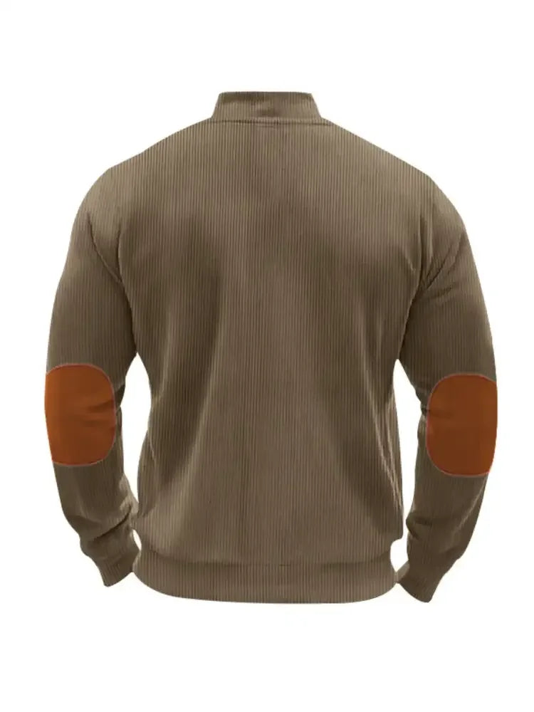 Men's Full Size Zip Up Long Sleeve Jacket Plus Size