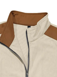 Men's Full Size Zip Up Long Sleeve Jacket Plus Size