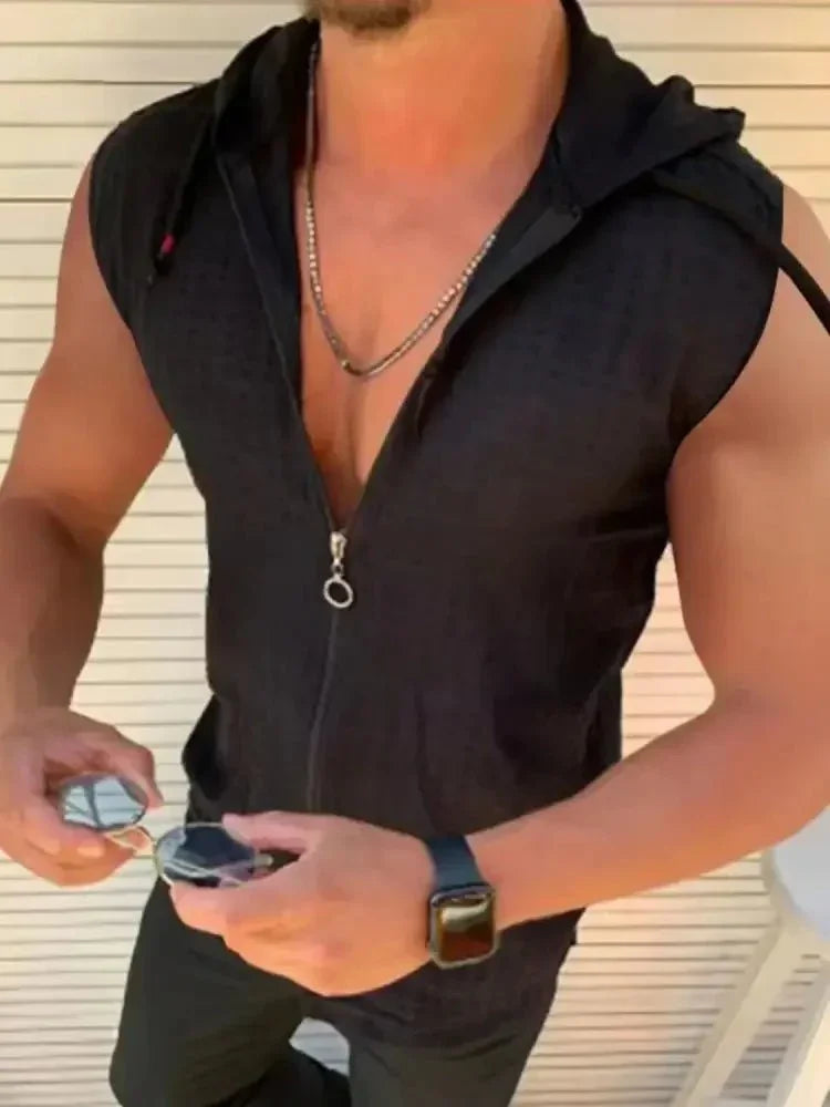Men's Full Size Zip Up Sleeveless Hooded Top Plus Size - Update AvenueTrendsi1004009070629221004009070629228c7831d8 - 979b - 4b5c - bd2d - dde8186a2c63 - Max - OriginBlack