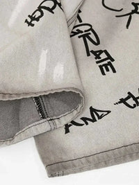 Men's Graffiti Art Loose Fit Jeans - Update AvenueTrendsi100400797335736100400797335736Men's Graffiti Art Loose Fit JeansWhite Gray