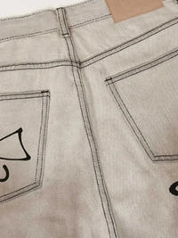 Men's Graffiti Art Loose Fit Jeans - Update AvenueTrendsi100400797335736100400797335736Men's Graffiti Art Loose Fit JeansWhite Gray