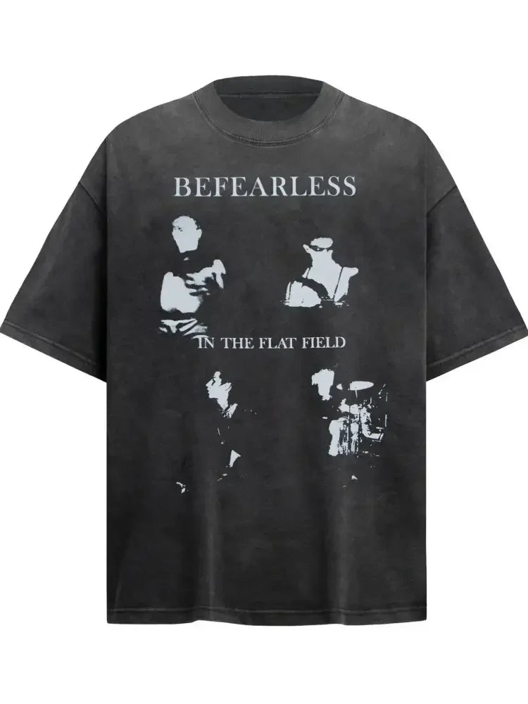 Men's Graphic Round Neck Short Sleeve T-Shirt