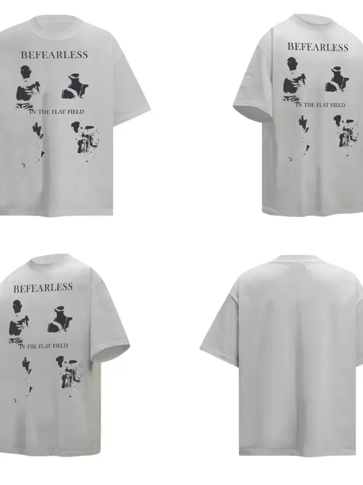 Men's Graphic Round Neck Short Sleeve T-Shirt