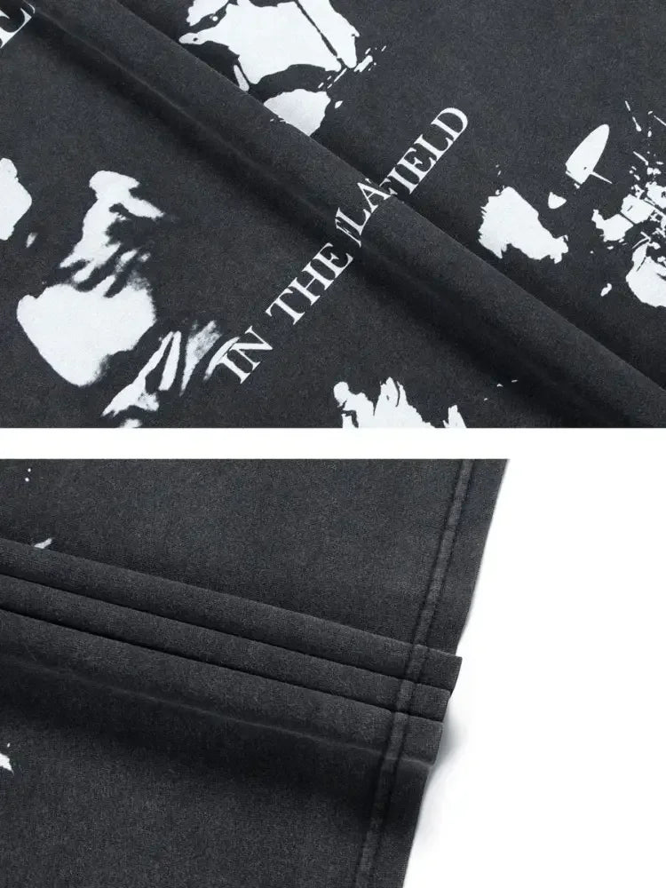Men's Graphic Round Neck Short Sleeve T-Shirt