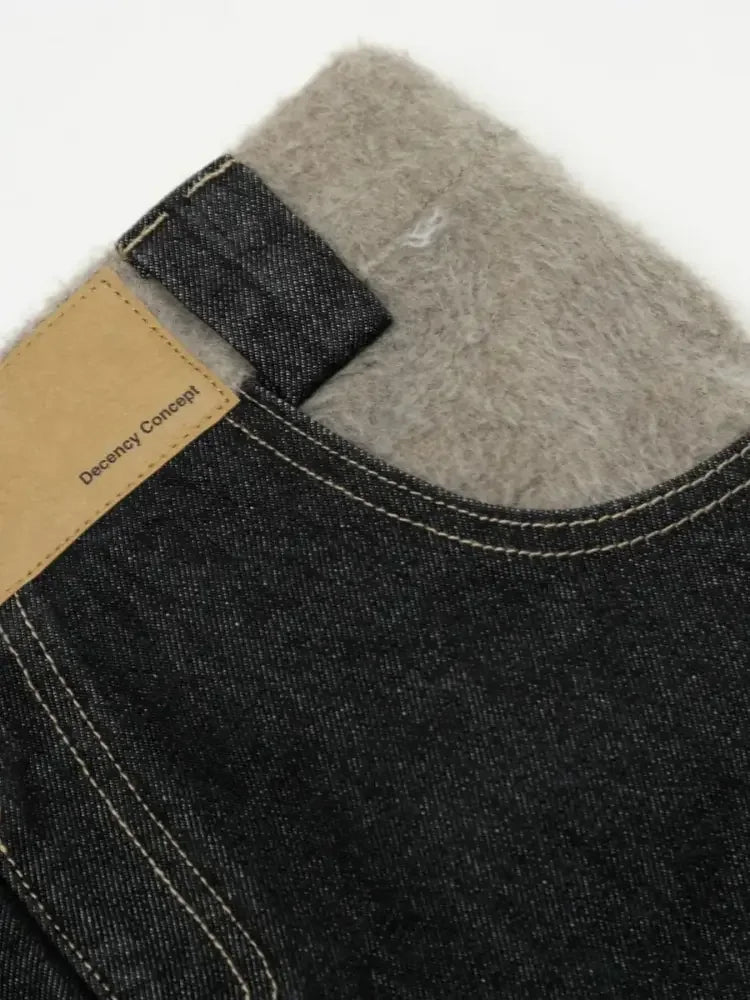 Men's High-Waisted Wide Leg Jeans