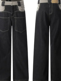 Men's High-Waisted Wide Leg Jeans