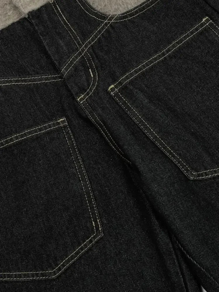 Men's High-Waisted Wide Leg Jeans