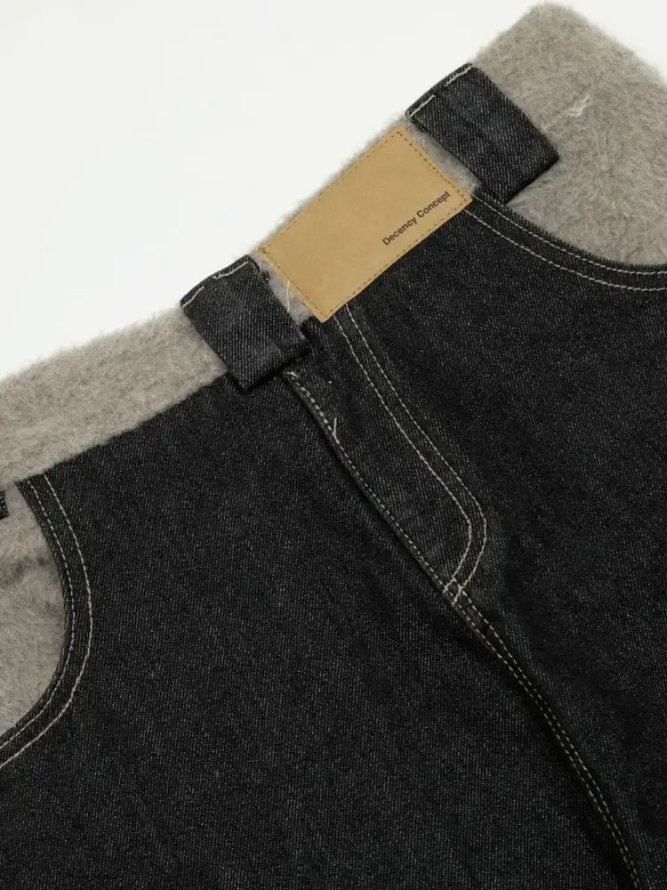 Men's High-Waisted Wide Leg Jeans