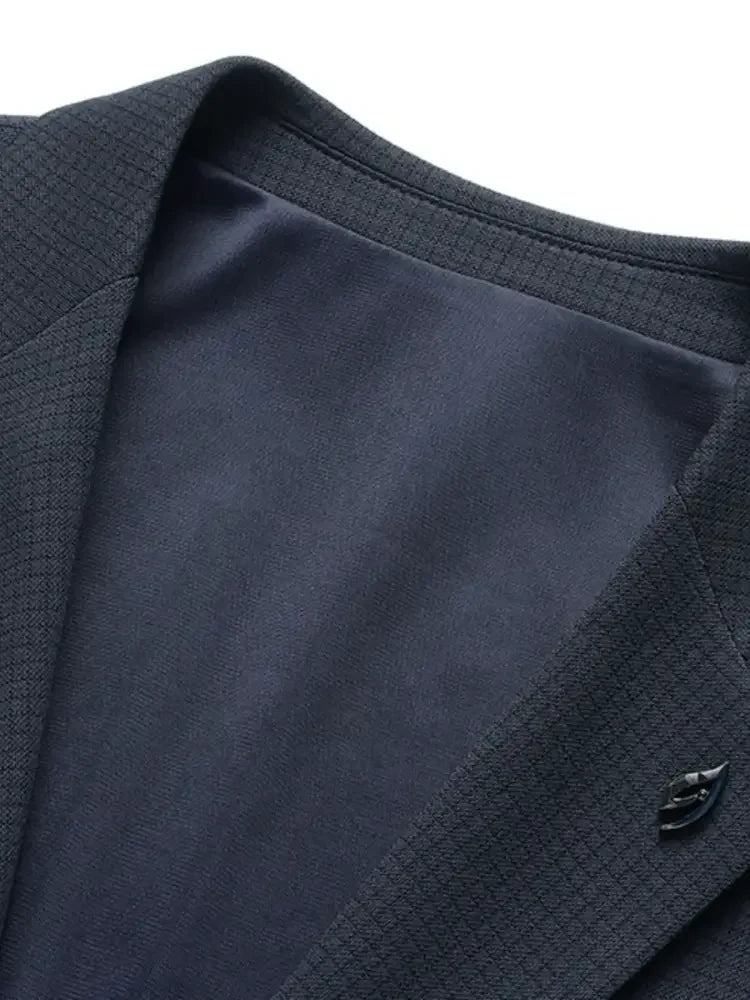 Men's Lapel Collar Long Sleeve Blazer