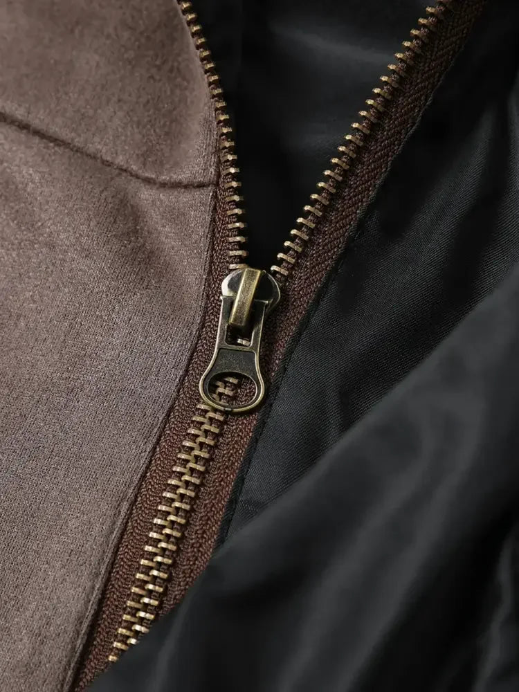 Men's Long Sleeve Hooded Zip-Up Jacket