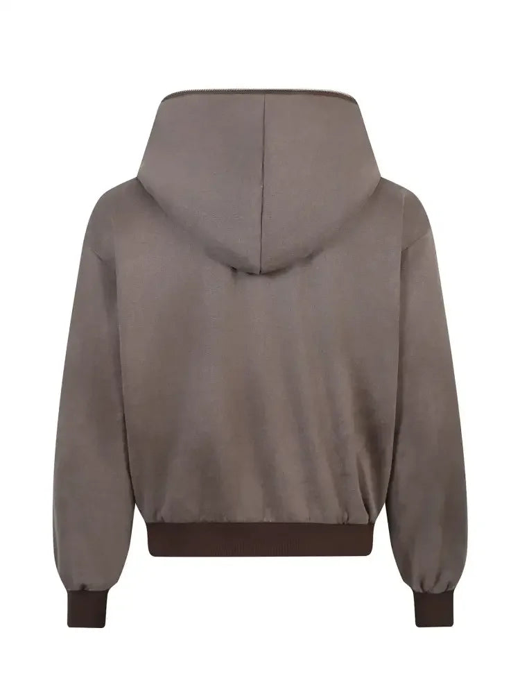 Men's Long Sleeve Hooded Zip-Up Jacket