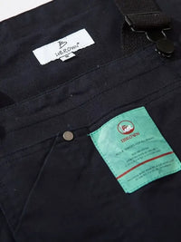 Men's Loose Fit Cargo Denim Overalls