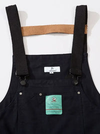 Men's Loose Fit Cargo Denim Overalls