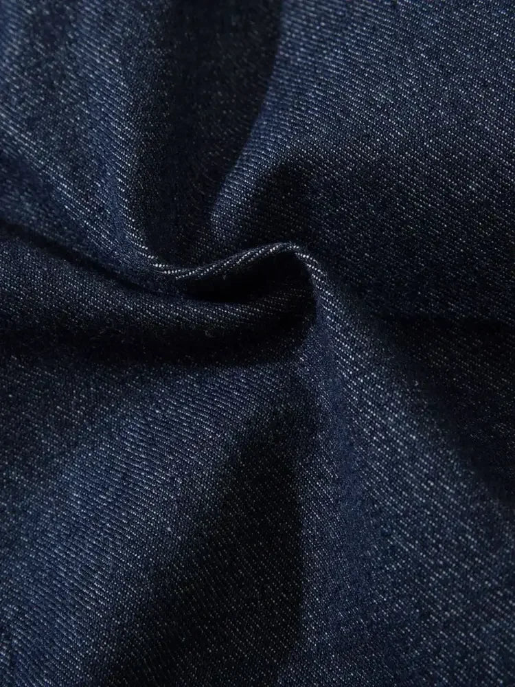 Men's Loose Fit Cargo Denim Overalls