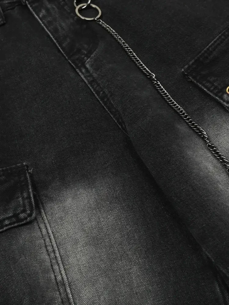 Men's Loose Fit Cargo Jeans