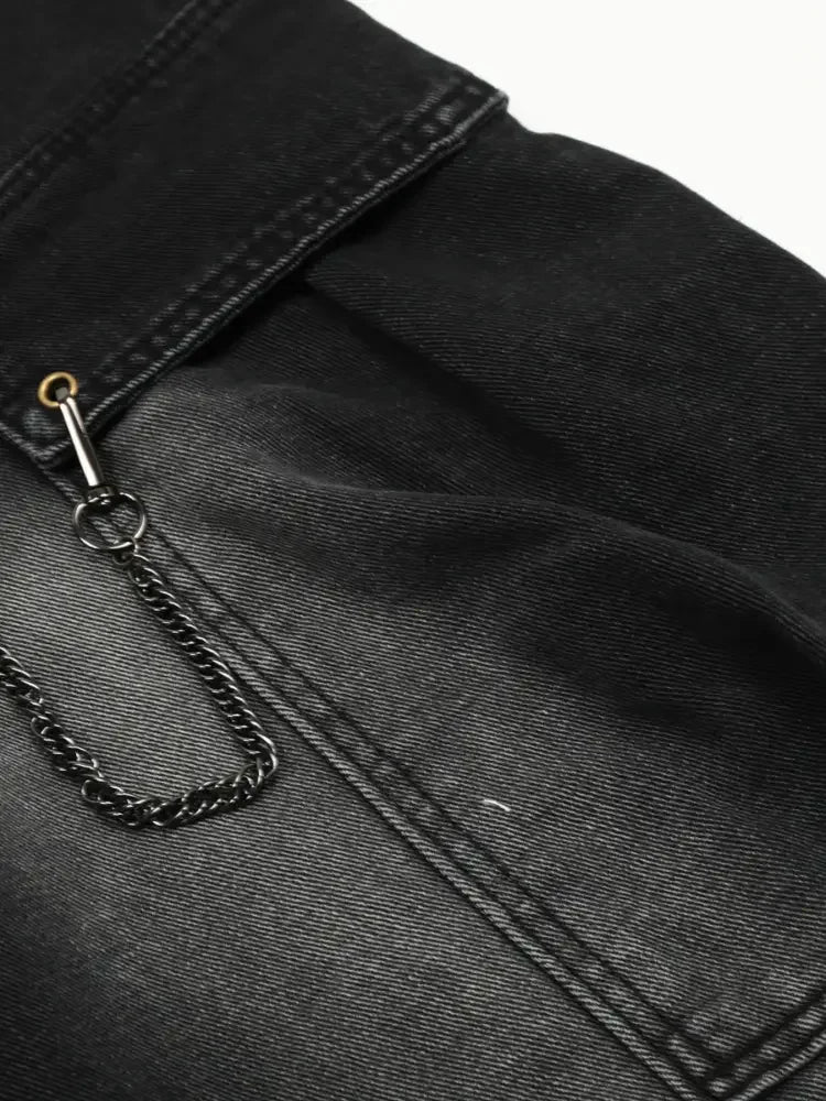 Men's Loose Fit Cargo Jeans