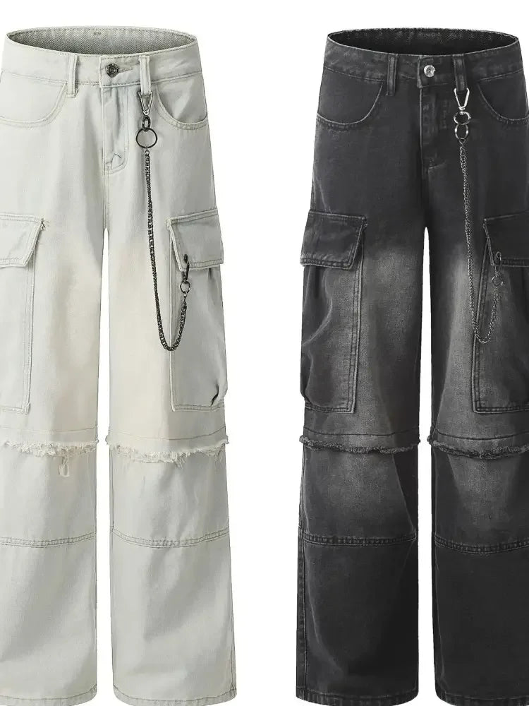 Men's Loose Fit Cargo Jeans