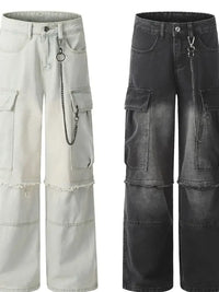 Men's Loose Fit Cargo Jeans