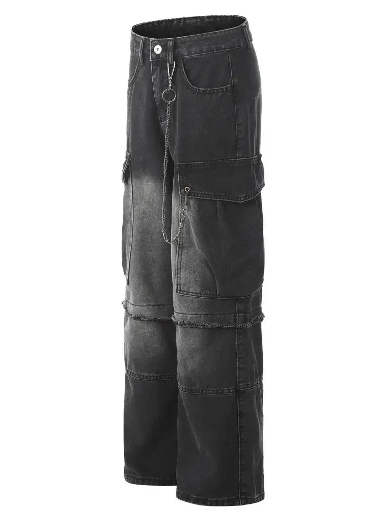 Men's Loose Fit Cargo Jeans