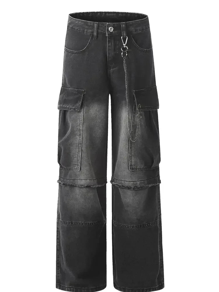 Men's Loose Fit Cargo Jeans
