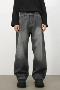 Men's Loose Fit Jeans with Pockets - Update AvenueTrendsi100400215106108100400215106108Men's Loose Fit Jeans with PocketsDark Gray