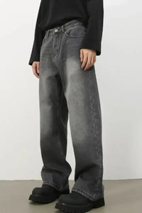 Men's Loose Fit Jeans with Pockets - Update AvenueTrendsi100400215106108100400215106108Men's Loose Fit Jeans with PocketsDark Gray