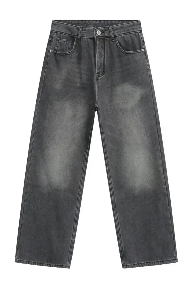 Men's Loose Fit Jeans with Pockets - Update AvenueTrendsi100400215106108100400215106108Men's Loose Fit Jeans with PocketsDark Gray