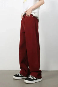 Men's Mid Rise Baggy Jeans - Update AvenueTrendsi100400260125679100400260125679Men's Mid Rise Baggy JeansBurgundy